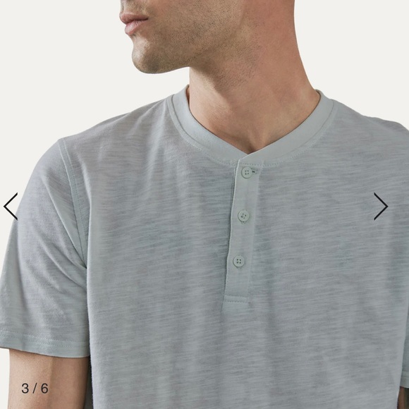 Vintage Style Henley T-Shirt (Mint) *NEW* - Picture 9 of 9